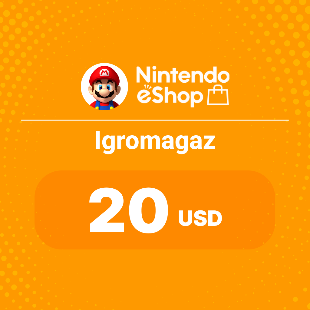 Карта Nintendo eShop на 20 USD >US<