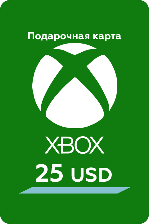 Подарочная карта Xbox на 25 US
