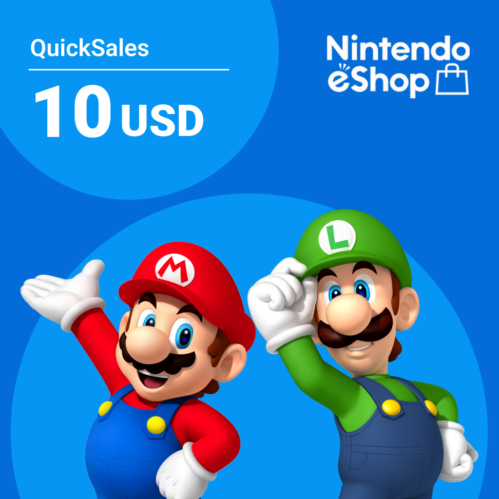 Карта пополнения Nintendo eShop на 10 USD