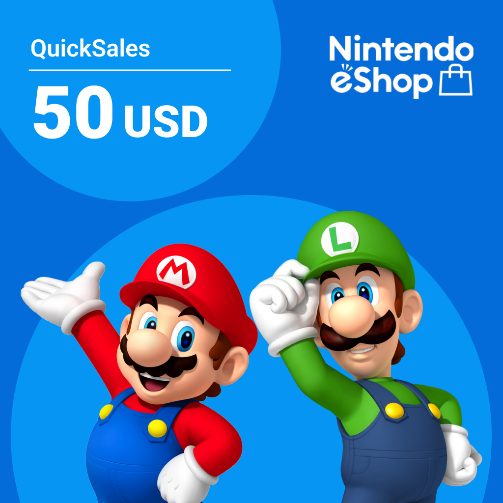 Карта пополнения Nintendo eShop на 50 USD
