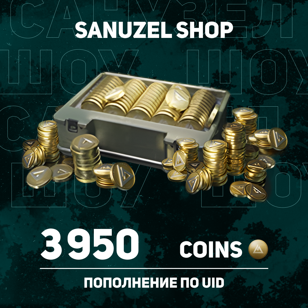 3950 монет пополнение по ID