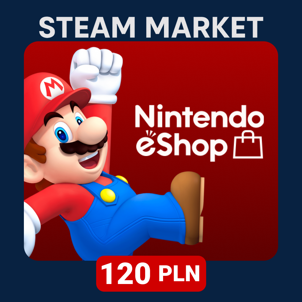 Nintendo eShop 120 PLN код пополнения nintendo PL