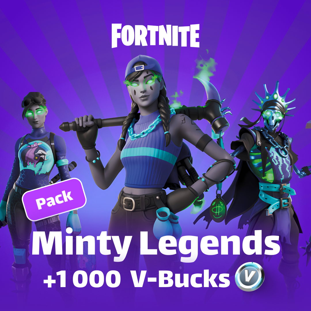 Fortnite minty legends pack + 1000 v-bucks ключ для xbox one/xbox series s/xbox series x GL