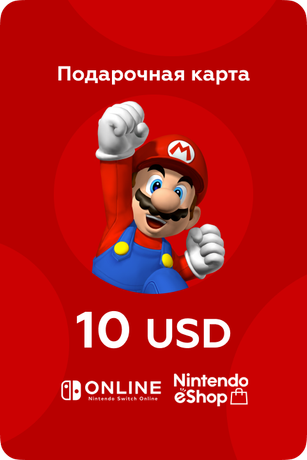 Подарочная карта Nintendo eShop на 10 US
